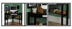 Black Corner Desk