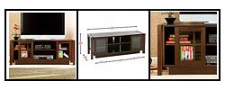 Espresso Flat-screen TV Console Cabinet