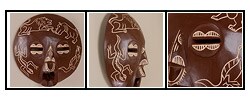 Hand-chiseled Animal Kingdom Mask (Ghana)