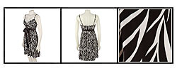 Tiana B. Zebra Print Cocktail Dress
