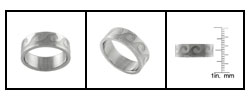 Stainless Steel Pacific Waves Fashion Ring