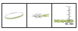 Sterling Silver Peridot Bangle (Case of 3)