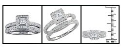 14k Gold 1/2ct TDW Diamond Bridal Ring Set (G-H/ I1)