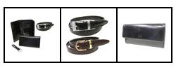 Geoffrey Beene Italian Leather Accessory Gift Set