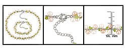 Cultured FW Pearl Peridot Necklace/ Bracelet Set (Case of 12)