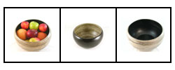 Black Lacquered Bamboo Serving Bowl (Vietnam)