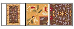 Hand-hooked Autumn Border Wool Rug (3'6 x 5'6)