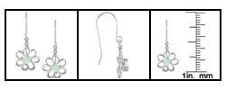 10k Opal Diamond October Birth Stone Earrings