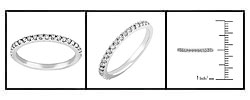 14k Gold 1/4ct TDW Diamond Semi-eternity Band (H-I,I1)