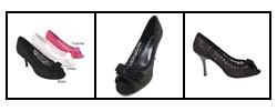 Liliana Collection by Adi Lace Peep Toe Pumps