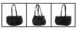 Christian Dior Leather Quilted Cannage Drawstring Satchel