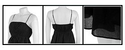 Lapis Solid Black A-line Dress