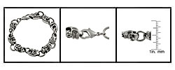 Stainless Steel Skulls Bracelet