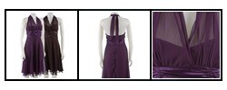 Connected Apparel Illusion Halter Dress