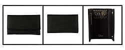 Christian Dior Black Leather Logo 5-clip Key Case