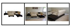 Wyatt 3-piece Full Leather Platform Sectional