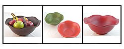Handcrafted Curvy Bamboo Serving Bowl (Vietnam)