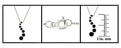 Sterling Silver Sapphire Journey Pendant