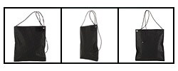 Dior Black Stamped Canvas Large Flat Messenger Bag