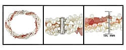 Cultured Freshwater Pearl Strawberry Chip Necklace