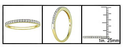 14k Yellow Gold 1/4ct TDW Diamond Ring