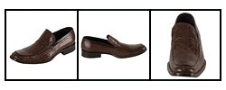 DSquared Men's Croc Stamped Leather Loafers