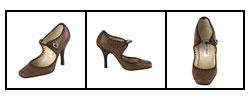 Jimmy Choo Brown Leather Pumps with Thread Trim