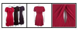 Essentials by A.B.S Knit Keyhole Dress