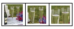 Modern Flare Toasting Flutes