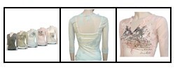 Rue 21 Sheer 3/4-sleeve Printed Tee Shirt