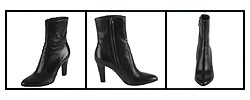 Sergio Rossi Black Leather Bootie