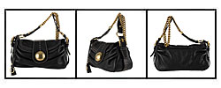 Dolce & Gabbana Black Leather Flap Shoulder Bag
