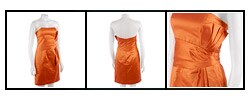 Max & Cleo Strapless Satin Dress