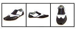 Dolce & Gabanna Men's Leather Oxfords w/ Denim Trim