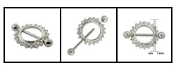 Flowery Crystal Body Jewelry (Case of 2)