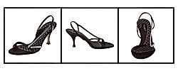 Dolce & Gabbana Black Strappy Rhinestone Sandal