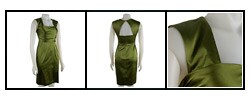 Donna Ricco Petite Cap Sleeve Stretch Satin Dress