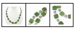 Green Chrysophrase & Silver Necklace