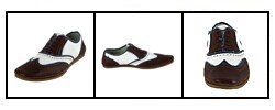 Dolce & Gabbana Leather Oxfords with Denim Trim