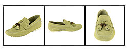 Gucci Men's Lime Suede Moccasins