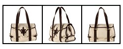 Celine Satchel Bag with Flap Closure