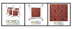 Set of 4 Butterfly Cushion Covers (Indonesia)