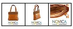Arrows Leather Handbag (Peru)