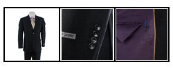 Massimo Genni Men's 2-button Wool Suit