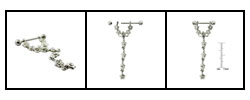 Flower Chain Body Jewelry (Case of 2)