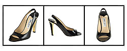 Jimmy Choo Patent Leather Open Toe Sandals