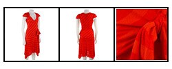 In Dept Tomato Wrap Dress