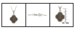 18k Gold 1 1/5ct TDW Multicolor Diamond Necklace (H-I, SI1-2)