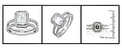 14k Gold 1 1/3ct TDW Emerald Cut Diamond Ring (H-I, SI - I)