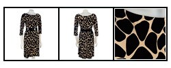 Traces by Tracy Evans Belted Giraffe Print Dress